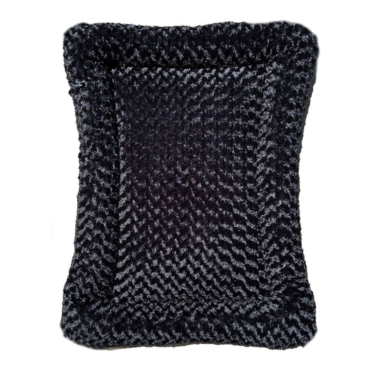 Furvana Cloud Rectangle Bolstered Dog Bed - Minky Rose Fleece