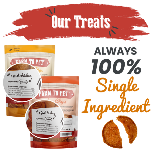 Farm to Pet Turkey & Chicken Chip Dog Treat Duo - 2 Pack