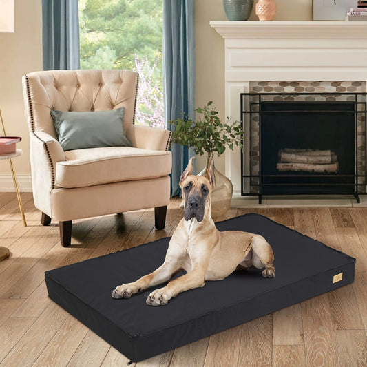 Bingopaw Orthopedic Memory Foam Dog Bed - Waterproof Grey