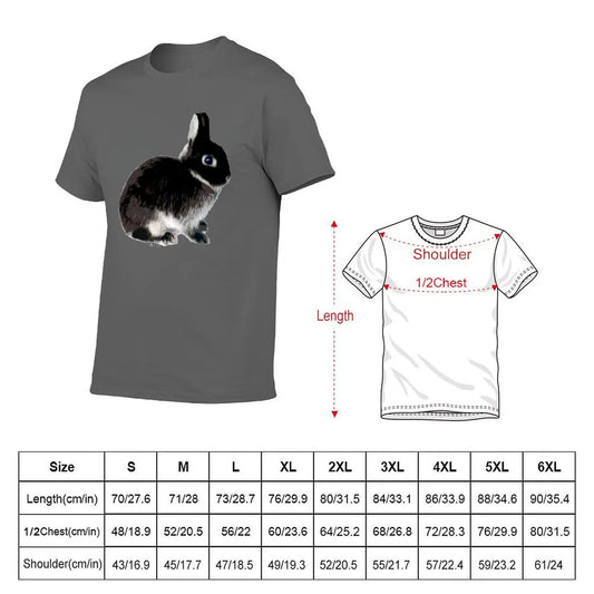 Black Otter Netherland Dwarf Rabbit T-Shirt Thanksgiving Casual Tee