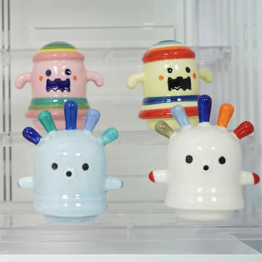 Ceramic Animals Pottery Figurine Crossings Game Model Collection Toys Desktop Ornament Kawaii Miniature Decoration Girls Gifts