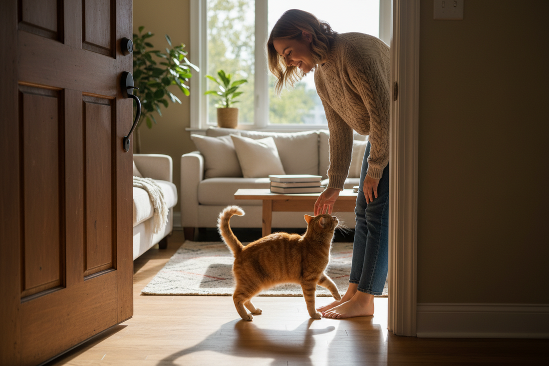 Why Cats Wait for You at the Door — What Your Cat Is Really Saying