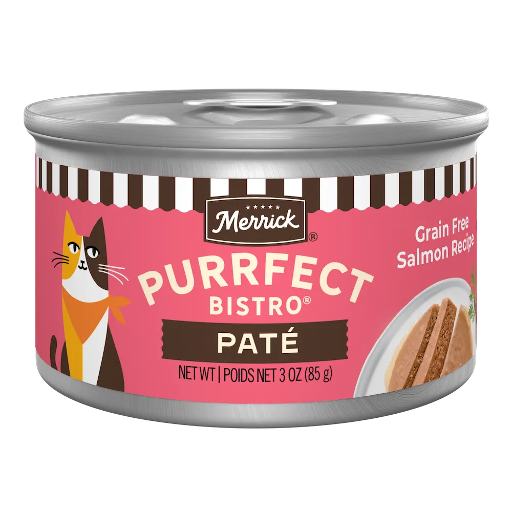 Merrick Purrfect Bistro Grain Free Adult Salmon Pate Cat Food (3oz)