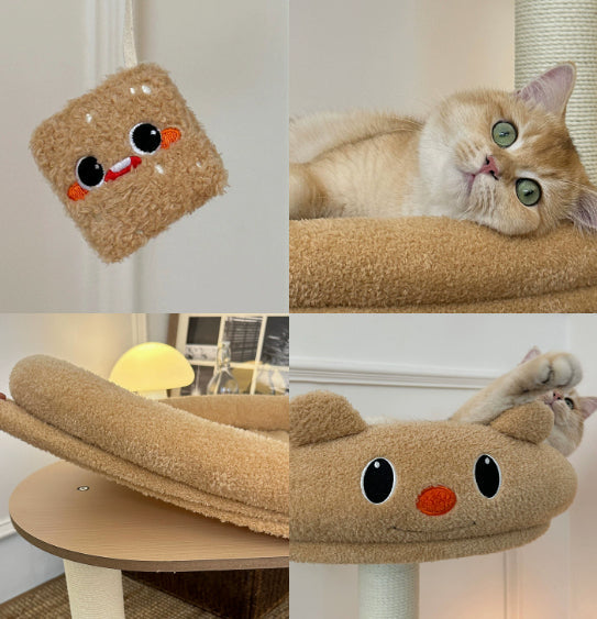 TOOCAT Butter Little Panda Climbing Frame All-in-One Catnip Toy Cat Bed Scratch-Resistant Paper Rope Dust-Free Cat Scratching Post