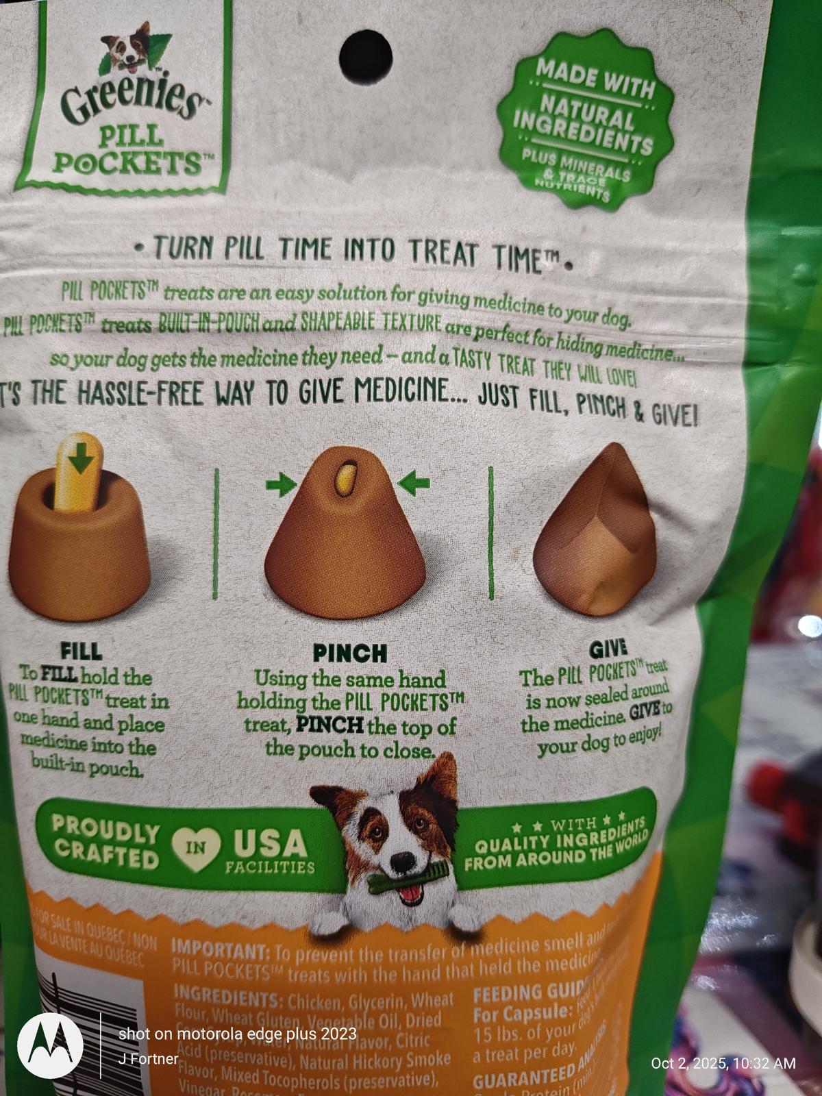 Hide a Capsule Pet Treats  for Dogs , 30 Count (Pack of 4), Chicken Flavor