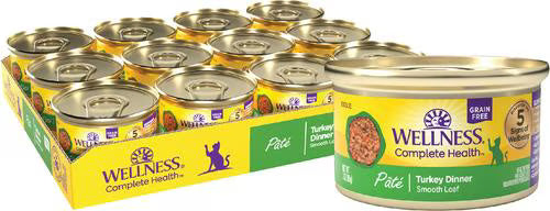 Wellness Complete Health Adult Turkey Dinner Pate Wet Cat Food (3oz)