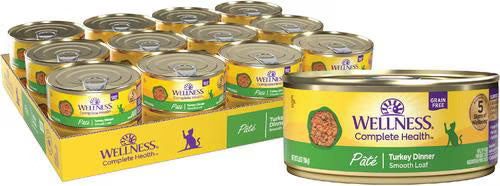 Wellness Complete Health Adult Turkey Dinner Pate Wet Cat Food (5.5oz)