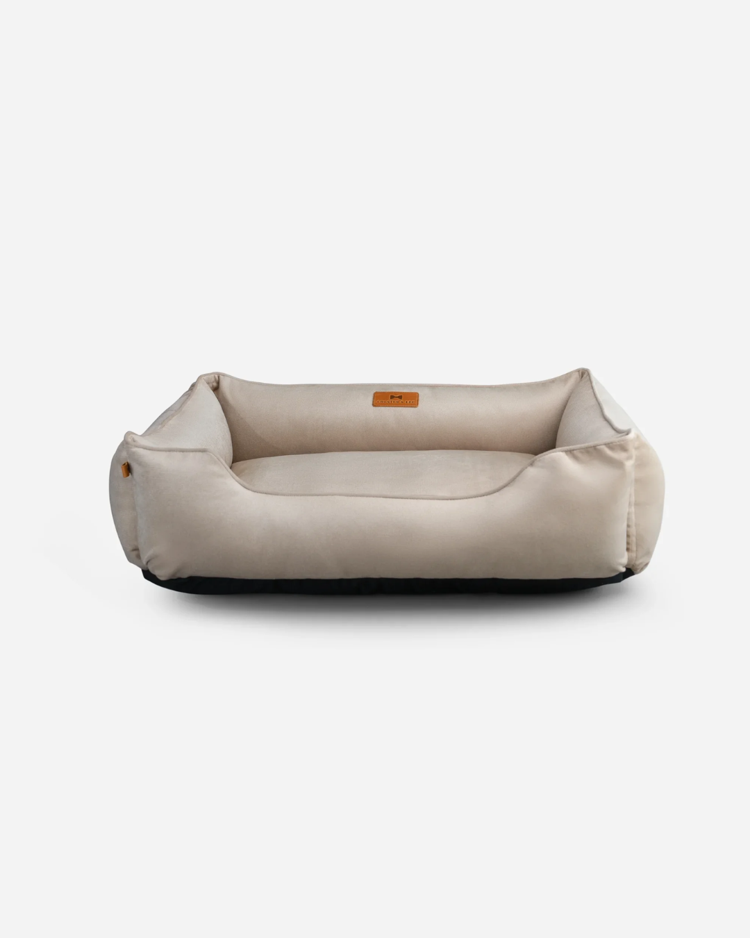 Chester & Lee | Classic Velvet Sleeper Dog Bed Beige