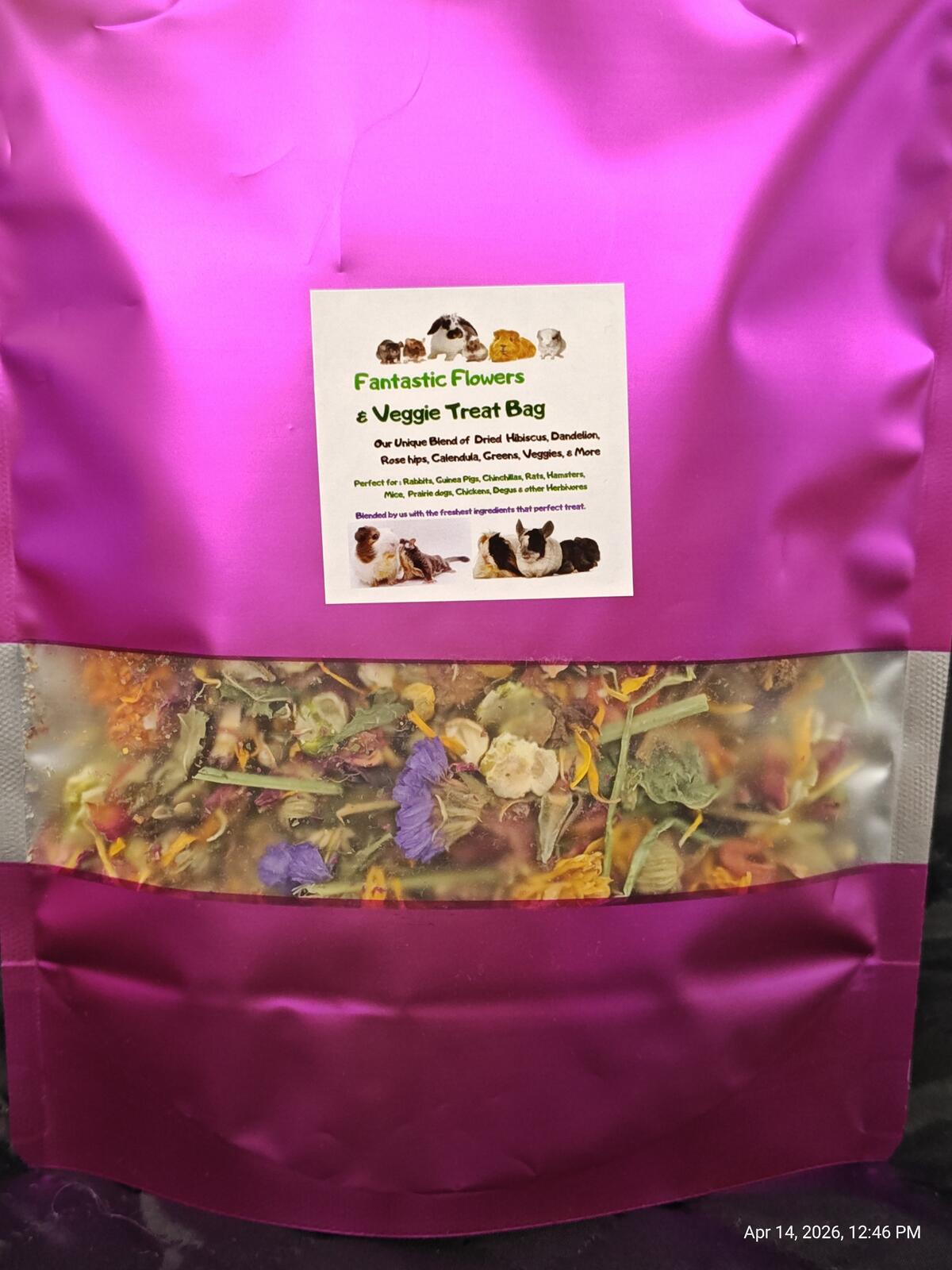 Fantastic Flowers & Veggie Blend for Chinchillas, Guinea Pigs & Rabbits & More
