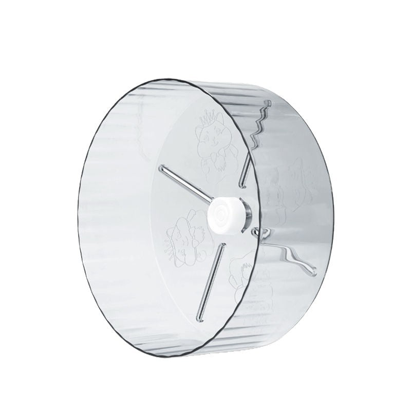 Silent Hamster Exercise Wheel - Transparent Plastic 24cm
