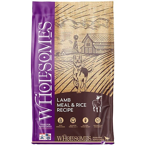 Wholesomes Dog Adult Lamb & Rice (40lb)