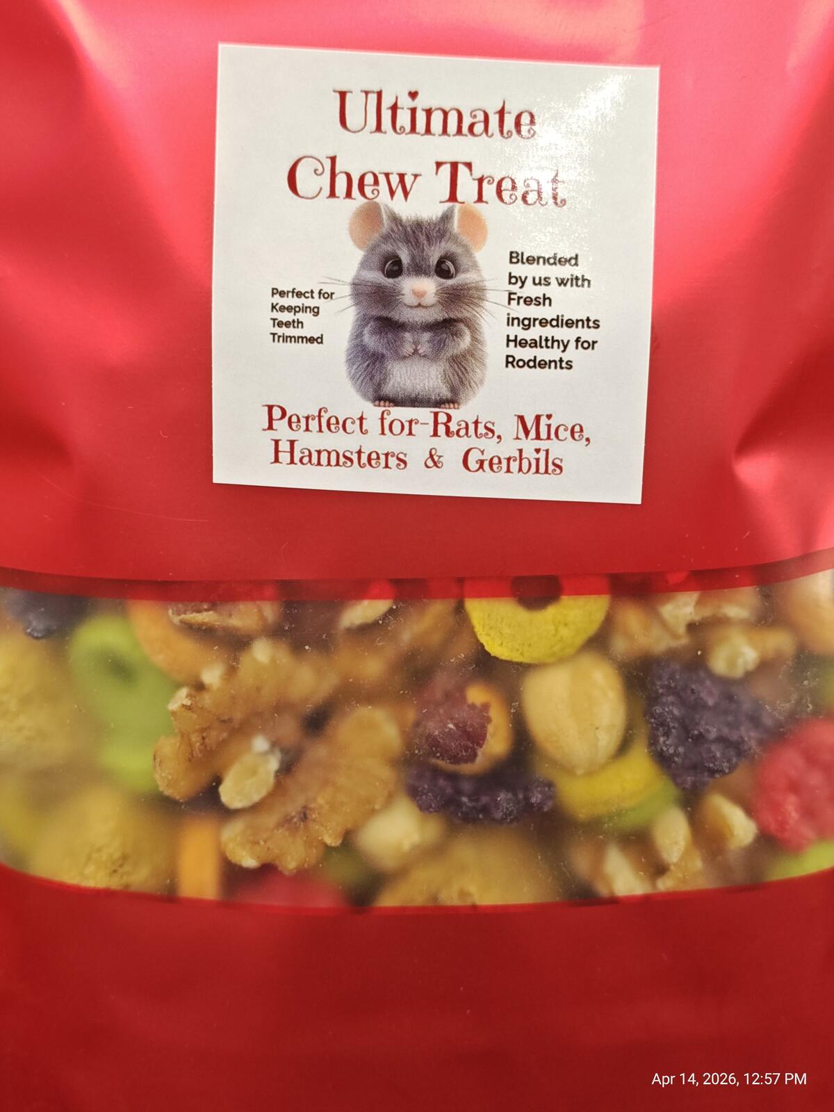 Ultimate Chew 2.0  NEW treat for Rats, Mice, Hamster, Gerbils, Degus & Rodents