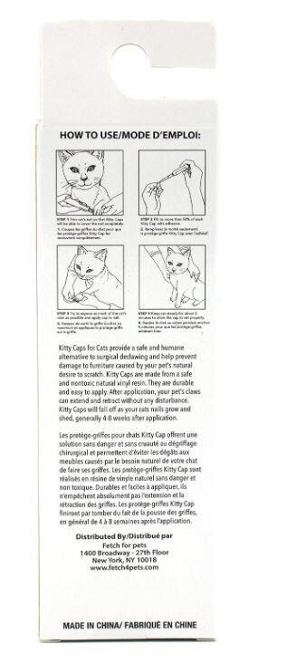 Nail Caps for Cats -Stop scratching kit  Small 2 New Kits