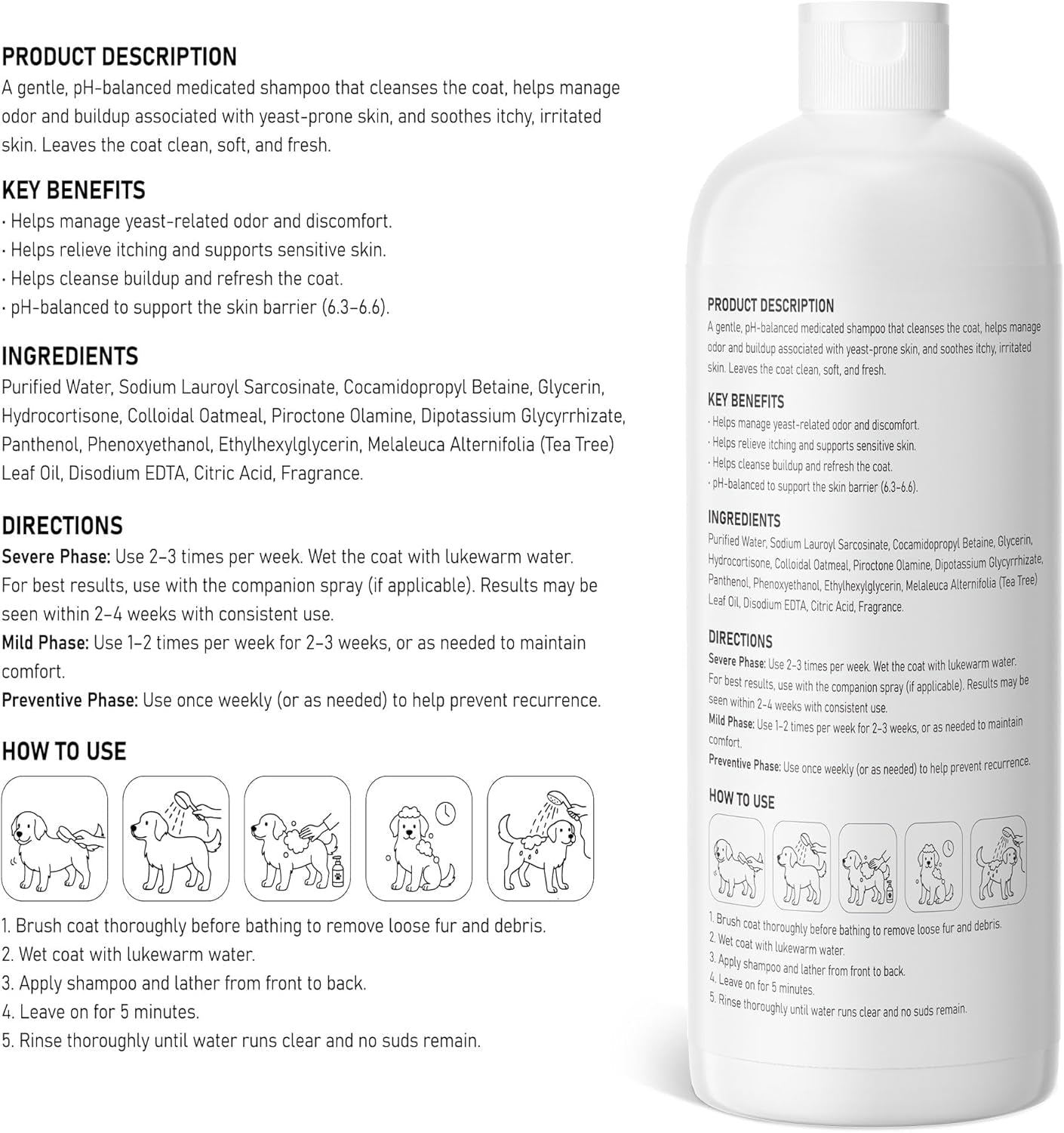 Wags & Whiskers Anti-Itch Oatmeal Dog Shampoo - 16oz