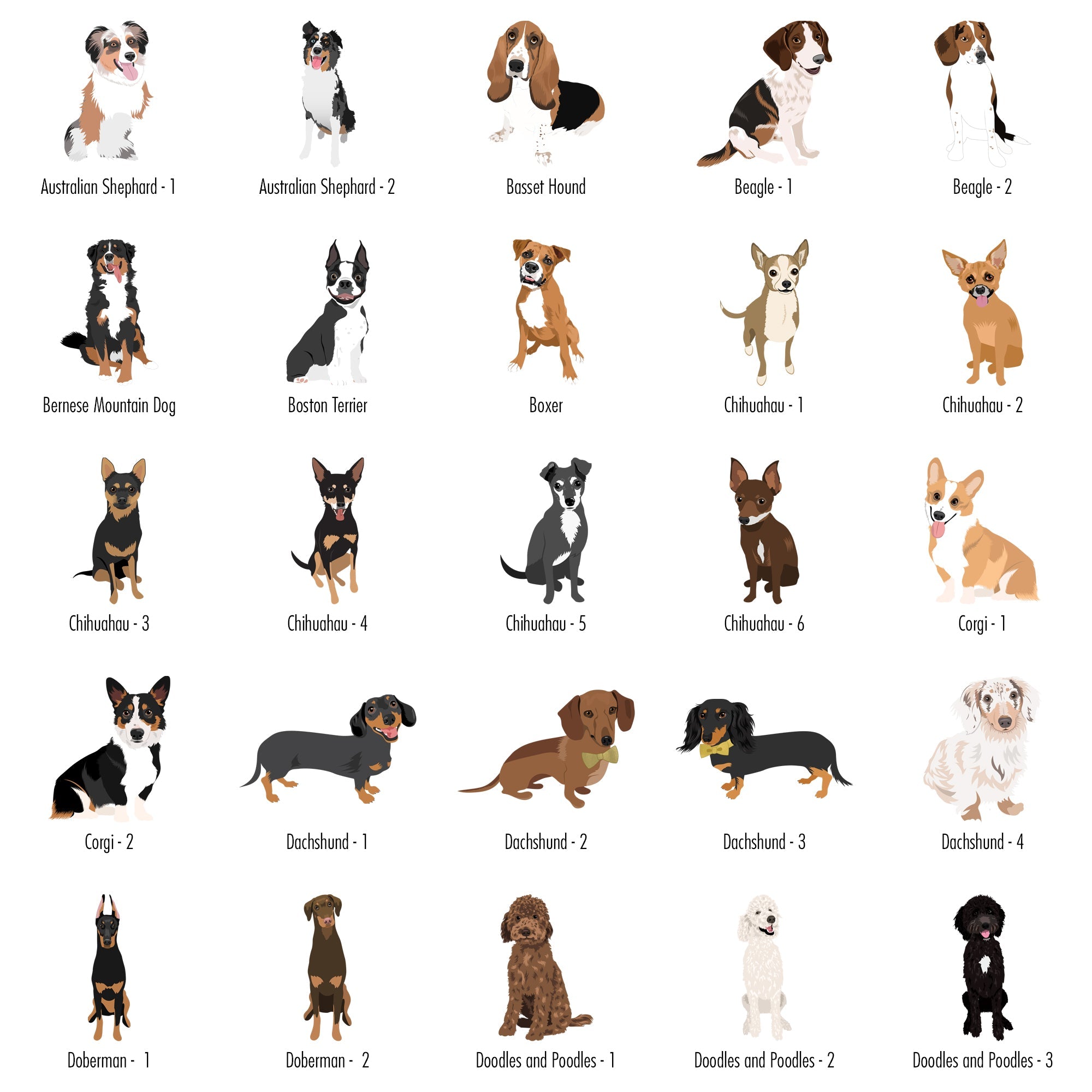 Dog Lover Pocket Tee, Many Breeds Available, Comfort Colors Tshirt