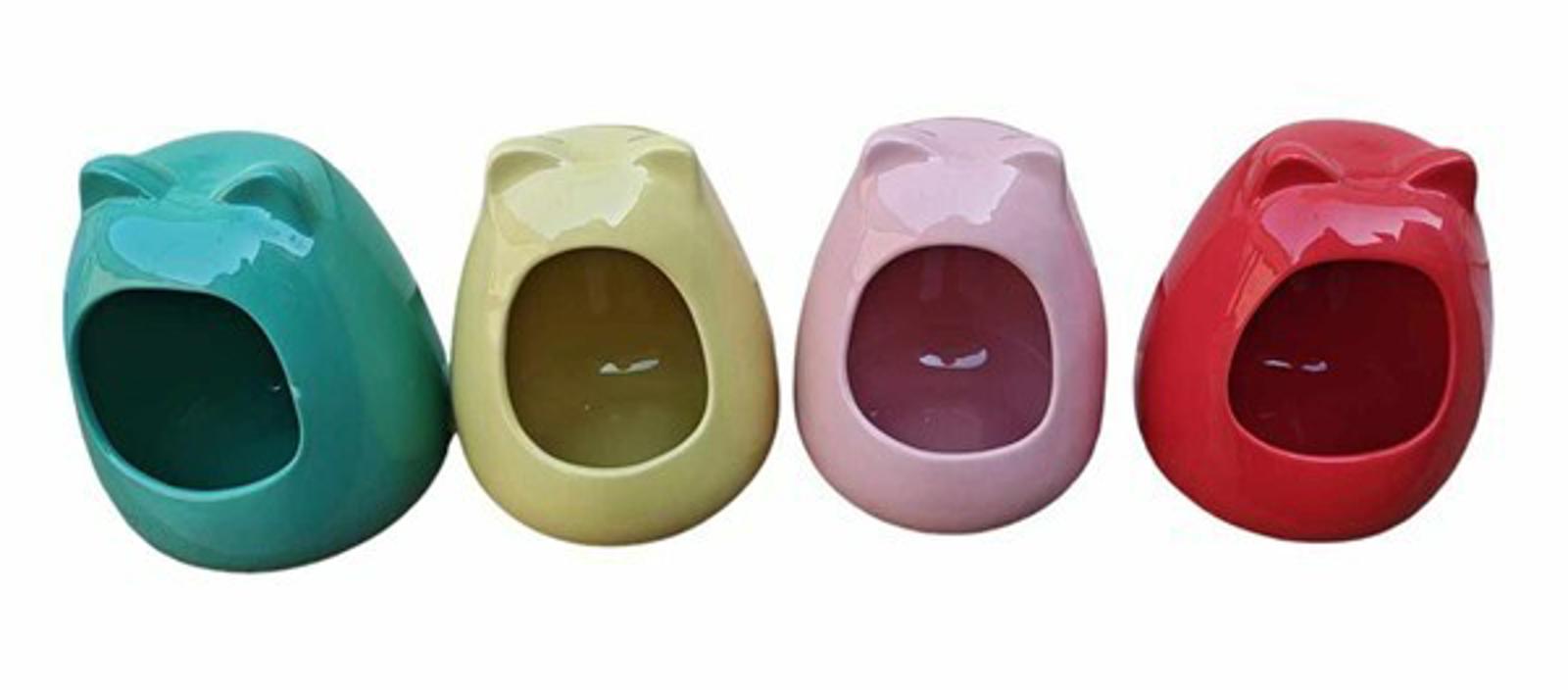 Chinchilla & Small Animal Dust House – X-tra Large Heavy Ceramic (Yellow) by PNC Family FInds