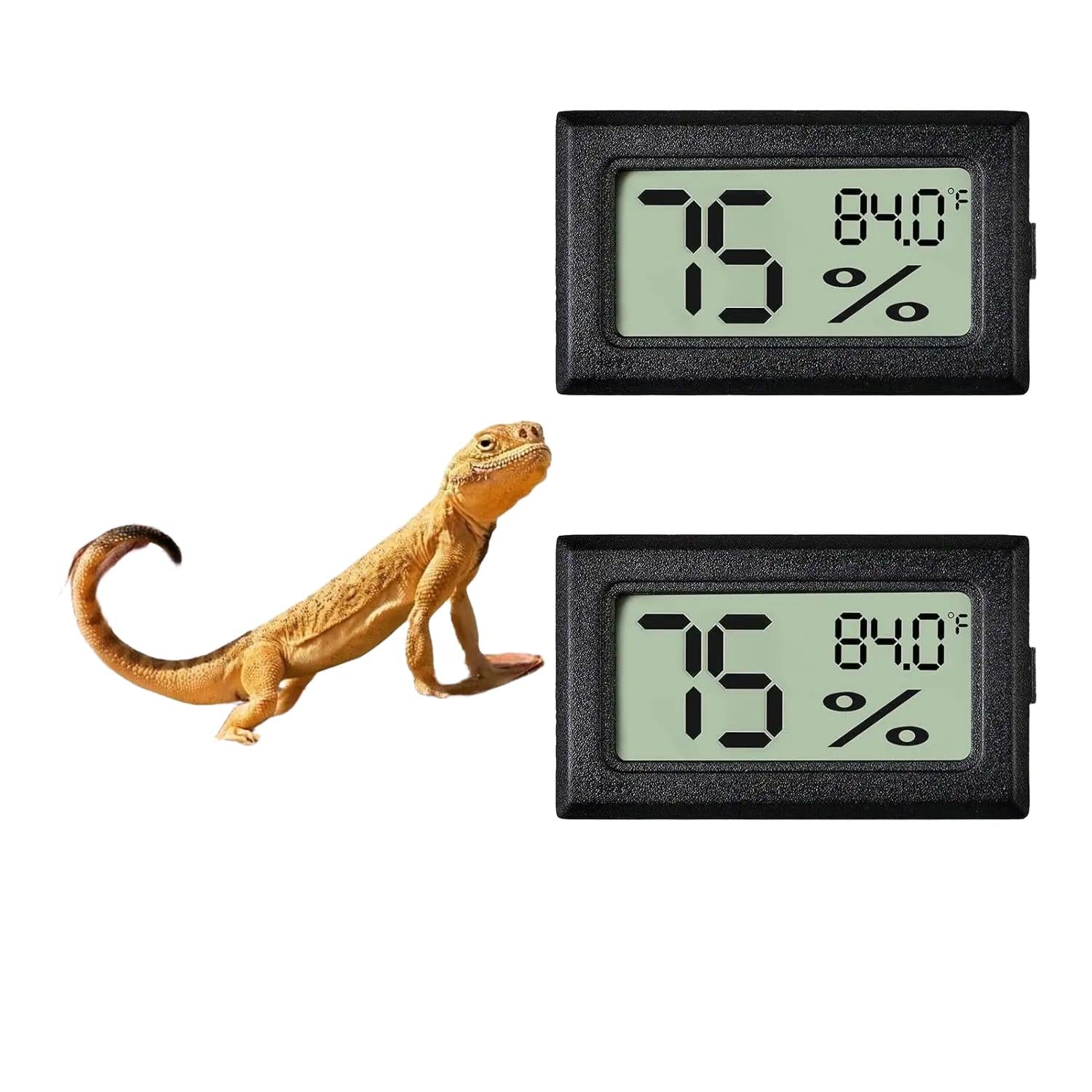 Wags & Whiskers Digital Reptile Thermometer Hygrometer 2 Pack