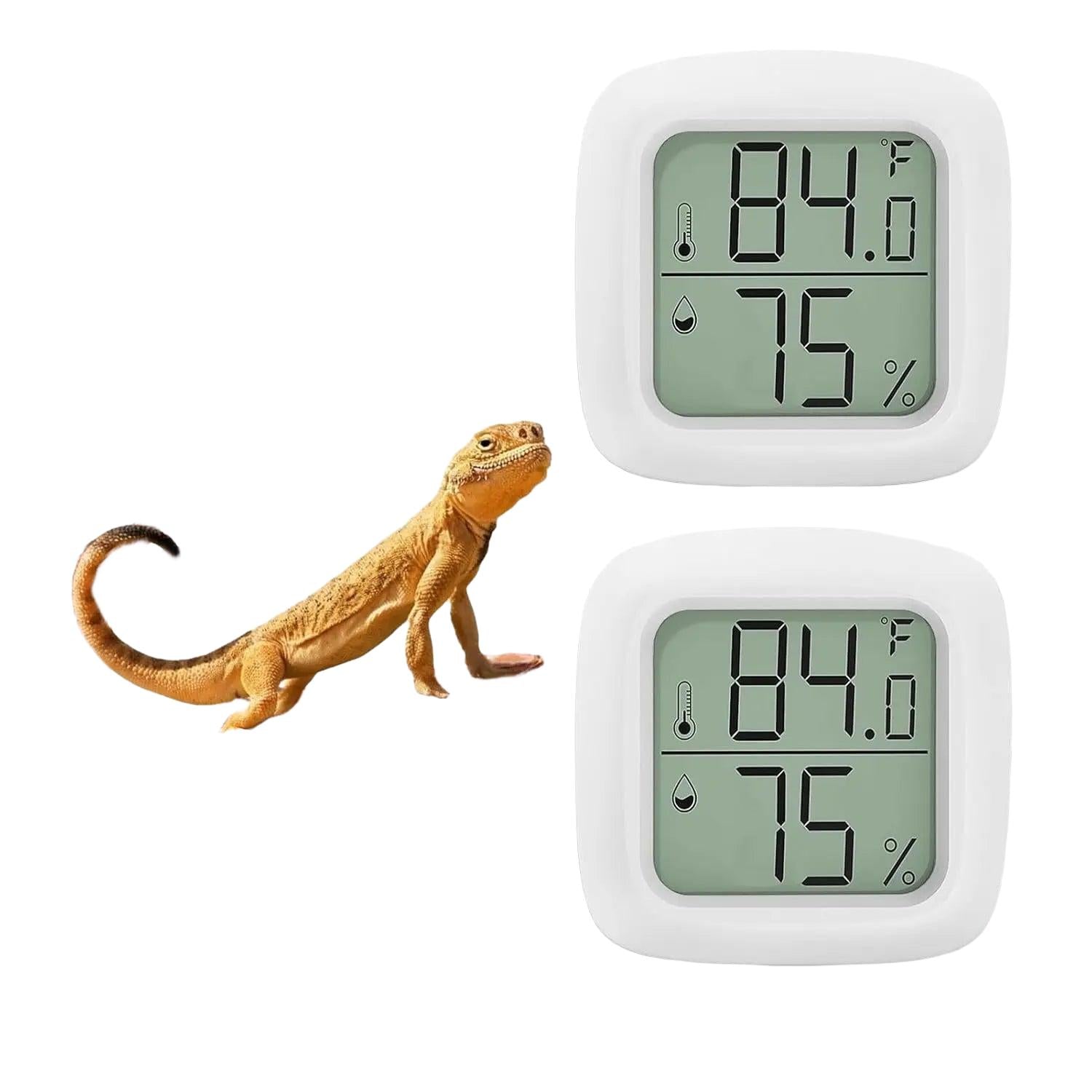 Wags & Whiskers Digital Reptile Thermometer Hygrometer 2 Pack