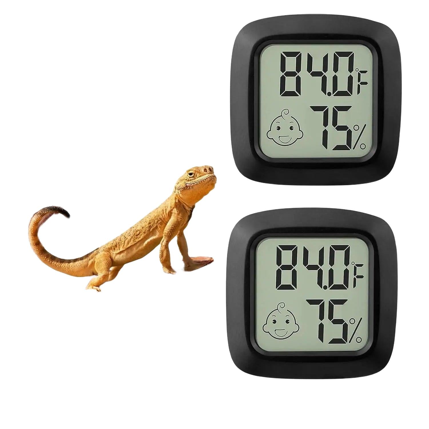 Wags & Whiskers Digital Reptile Thermometer Hygrometer 2 Pack