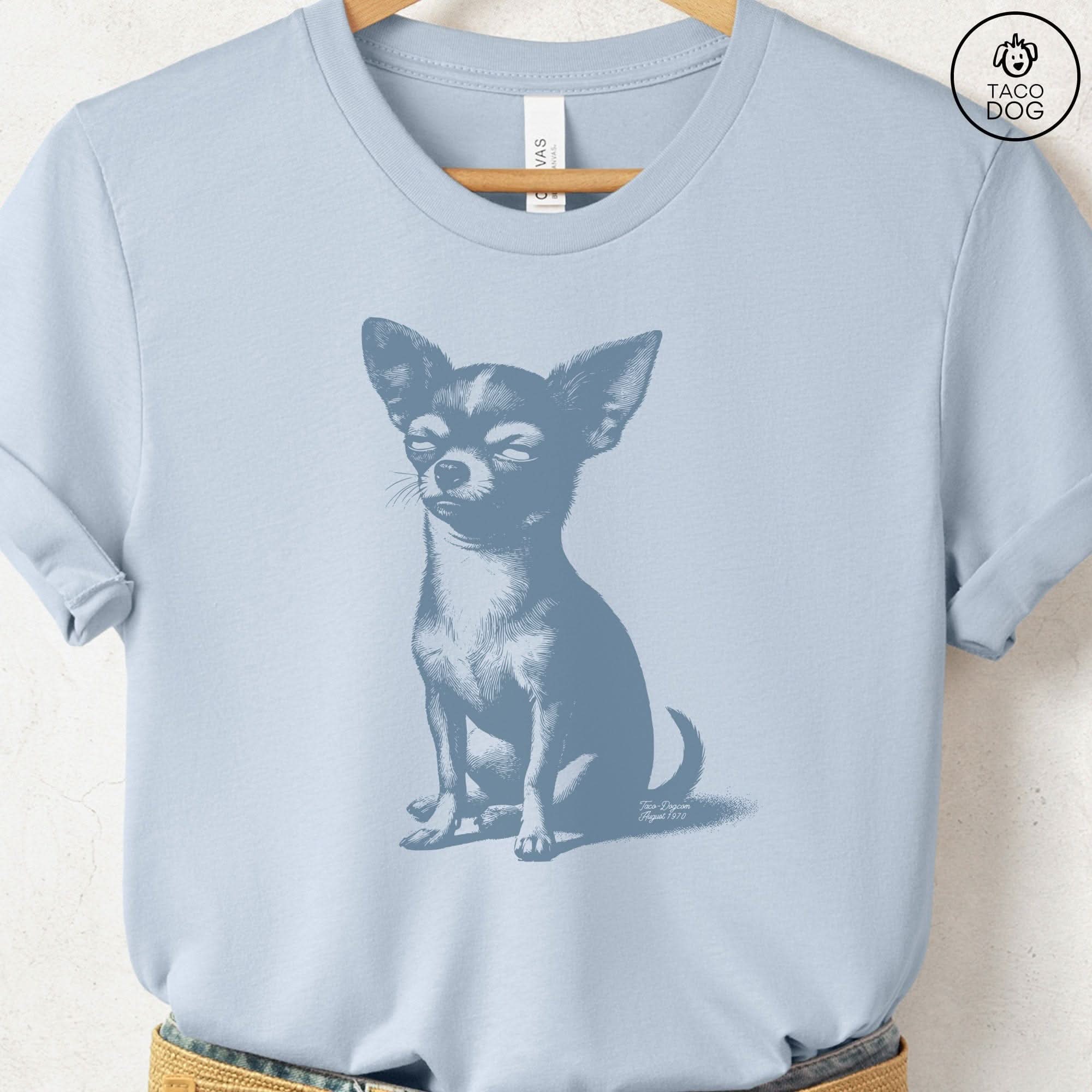 Chiuahua Eye Rolling Disapproving Dog T-Shirt