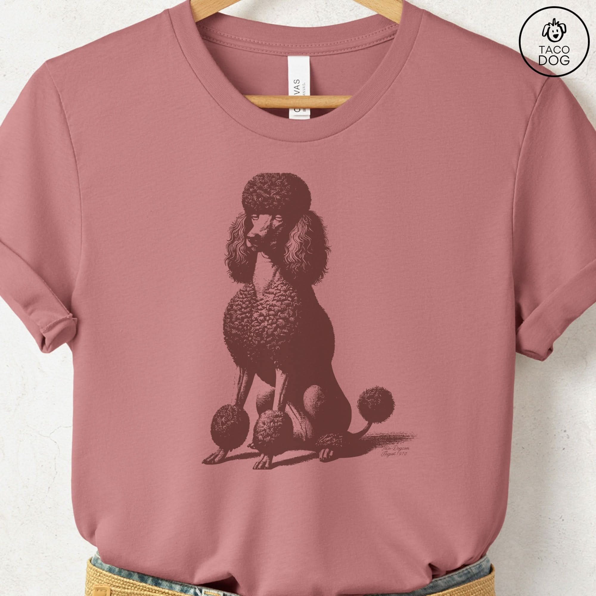Poodle Eye Rolling Disapproving Dog T-Shirt