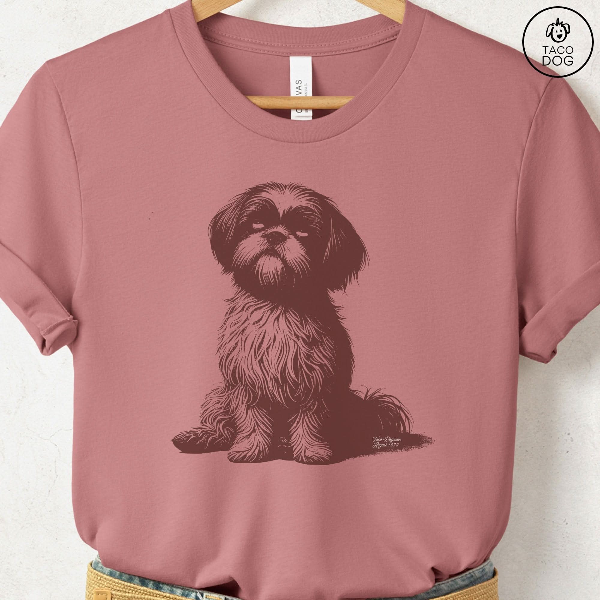 Shih Tzu Eye Rolling Disapproving Dog T-Shirt