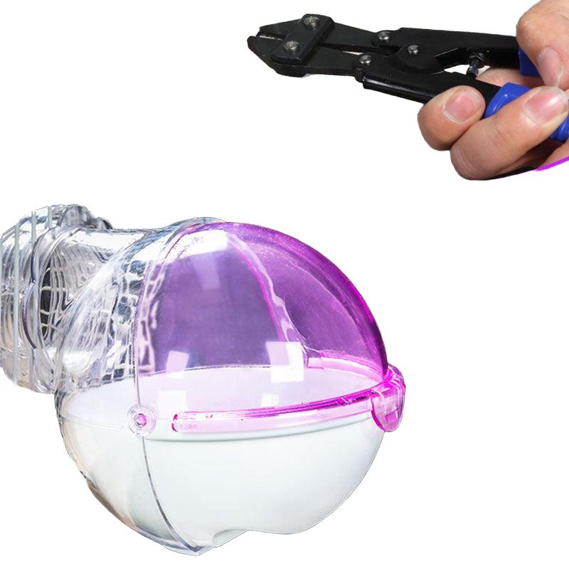 Acrylic External Hamster Sand Bath Box - Small Animal Bathroom