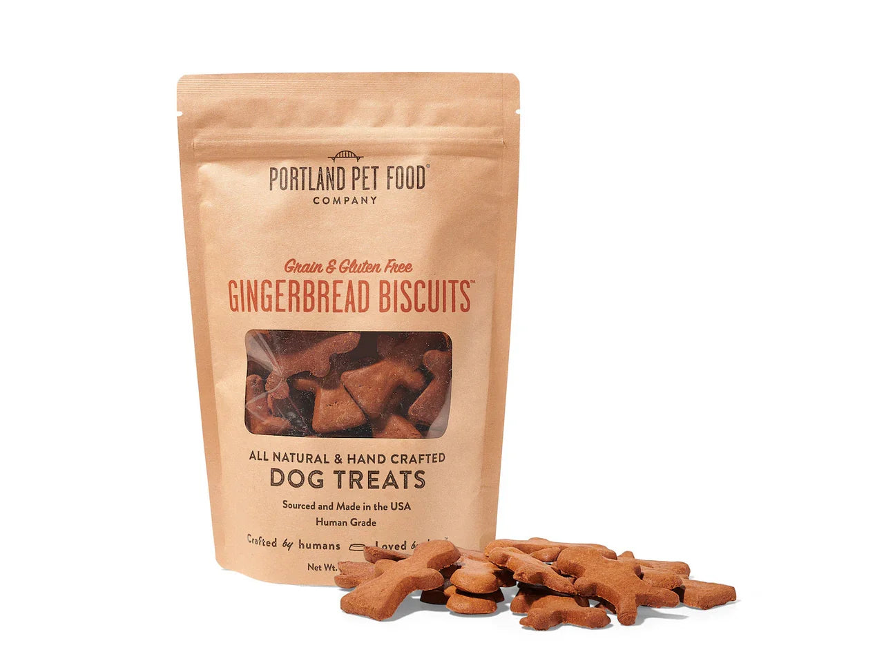 Portland Dog Grain Free & Gluten Free Biscuits Gingerbread (5oz)