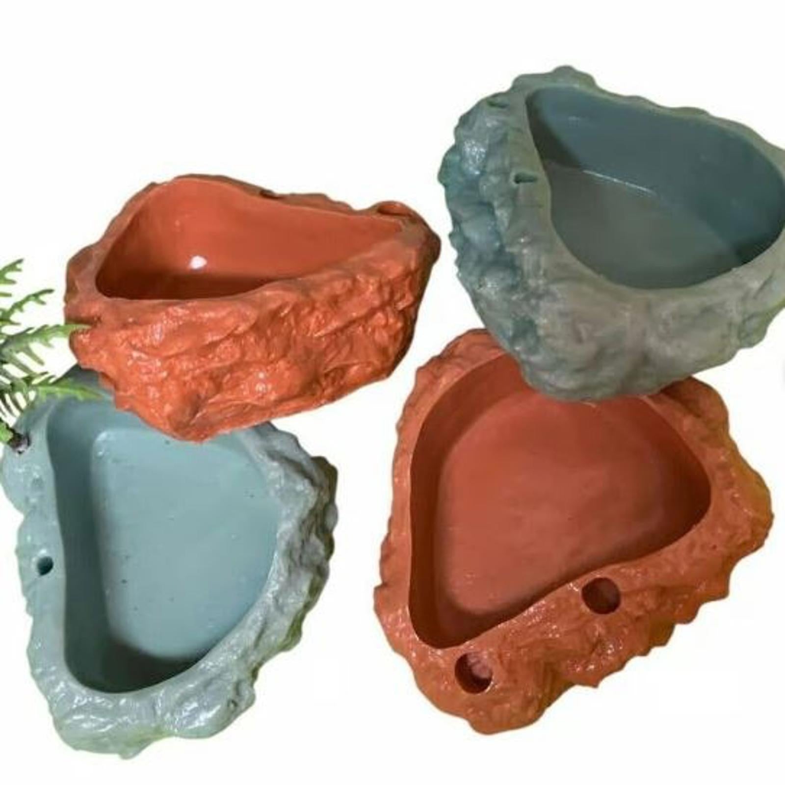 Heavyweight reptile dishes (4 pack )great for Crested Geckos , Tarantulas etc