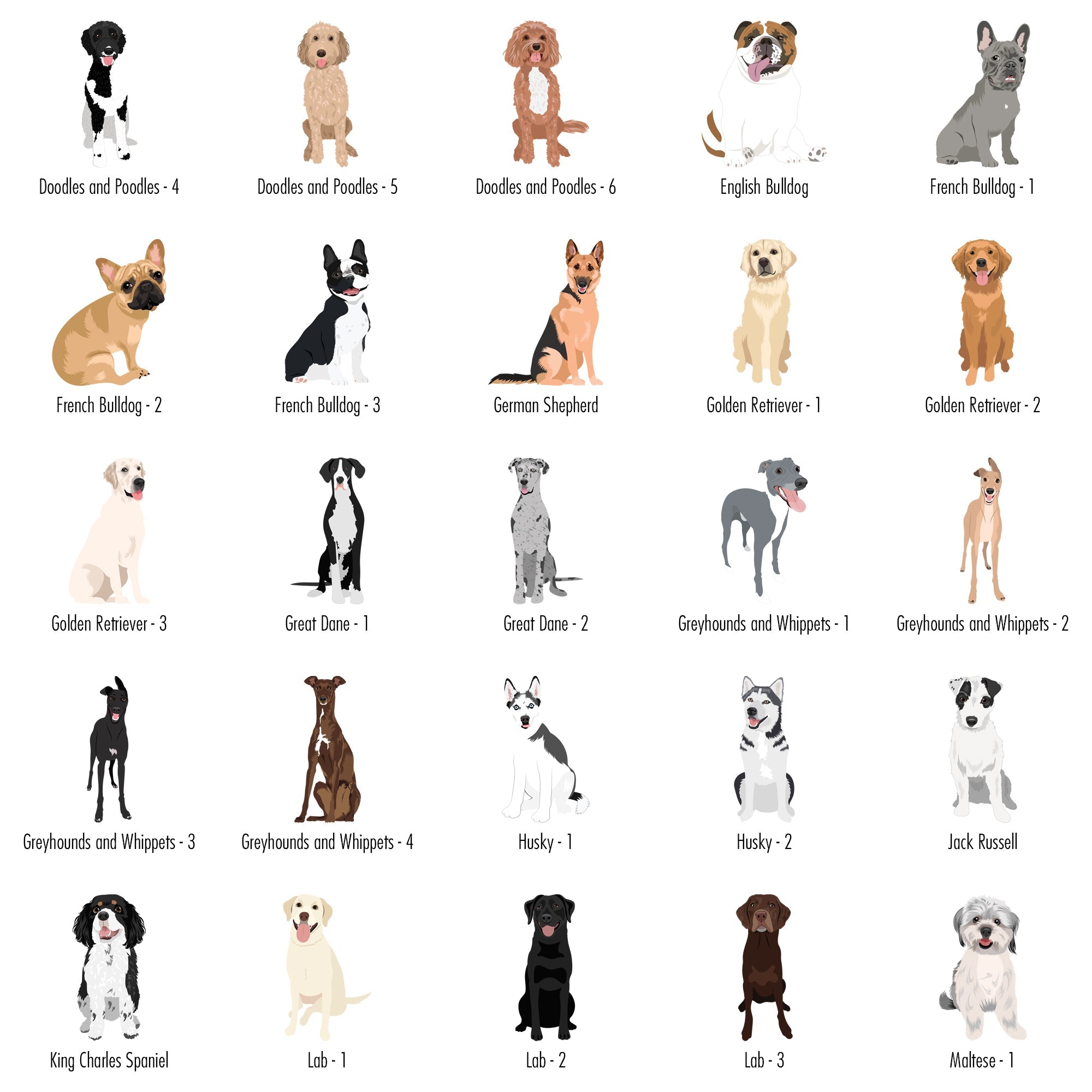 Dog Lover Pocket Tee, Many Breeds Available, Comfort Colors Tshirt