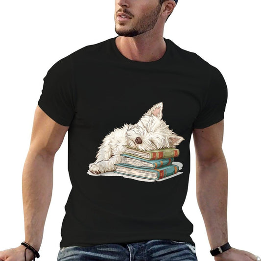 West Highland White Terrier Books Dog Breed Westie for Men Women Girls Kids Trendy Pattern T-Shirt