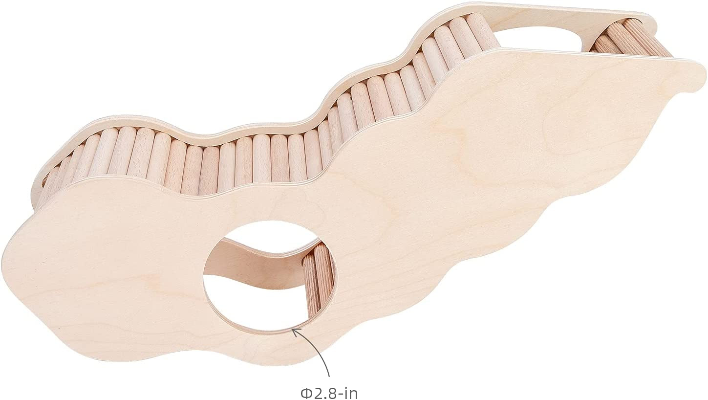 Wags & Whiskers Wooden Hamster House with Climbing Ladder