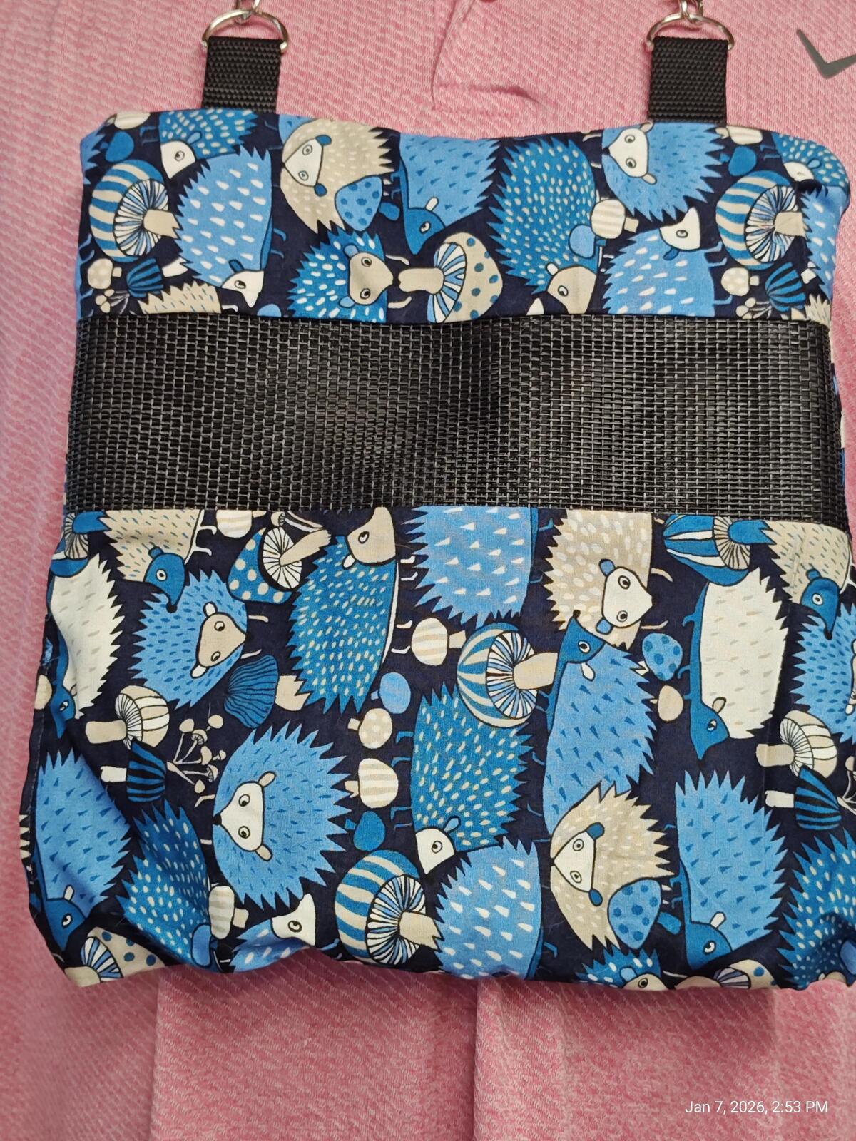 Bonding bags with Mesh, Zipper & Adjustable Strap Machine Washable