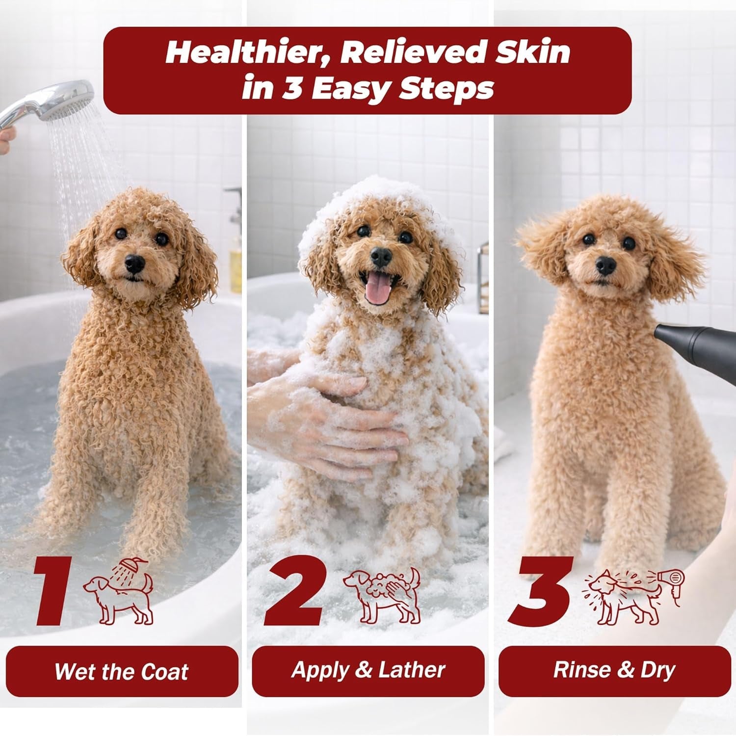 Wags & Whiskers Anti-Itch Oatmeal Dog Shampoo - 16oz
