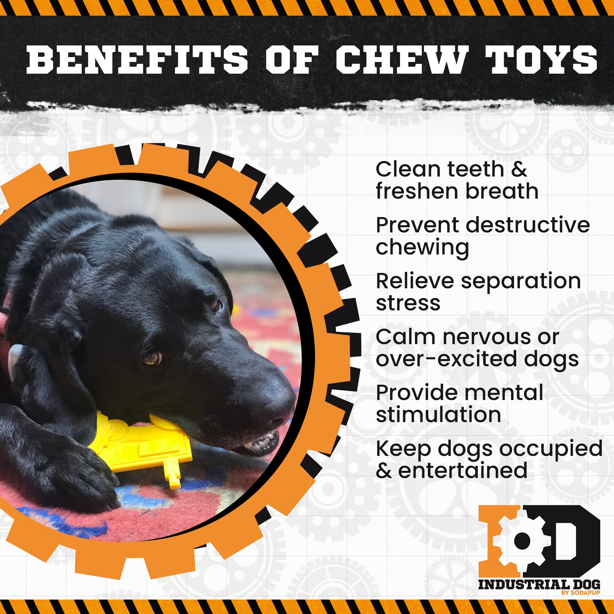 Tractor Nylon Dog Toy for Aggressive Chewers | USA Made | SodaPup