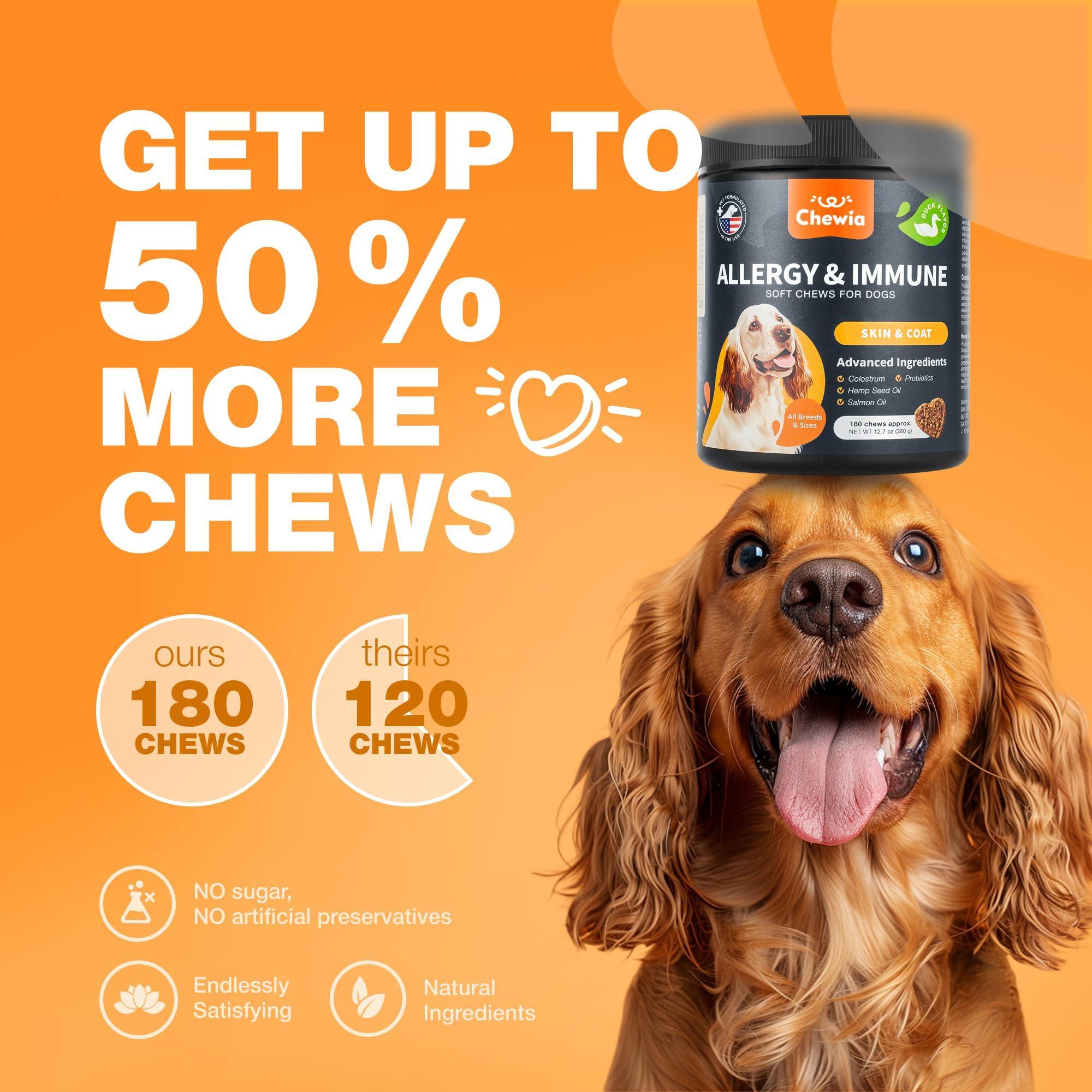 Dog Allergy Relief Chews Itch Relief for Dogs Anti Itch Dog Allergy Chews US