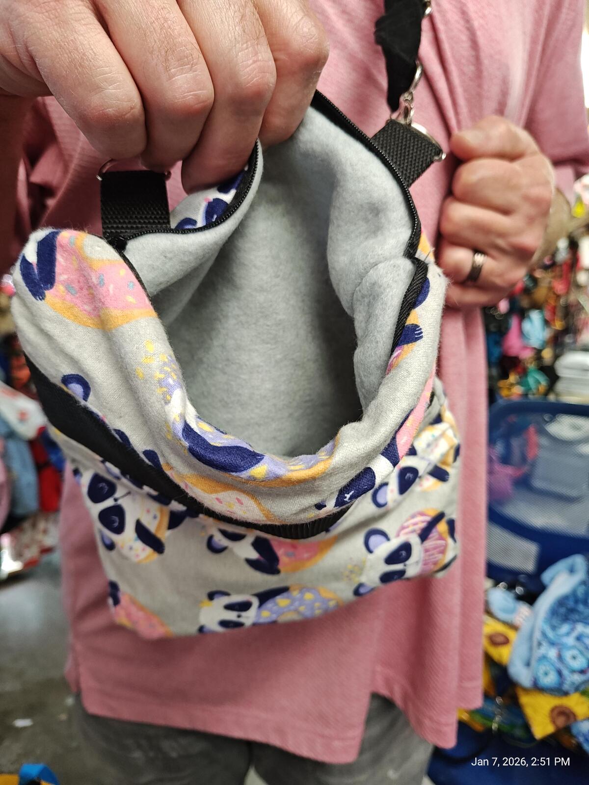 Bonding bags with Mesh, Zipper & Adjustable Strap Machine Washable