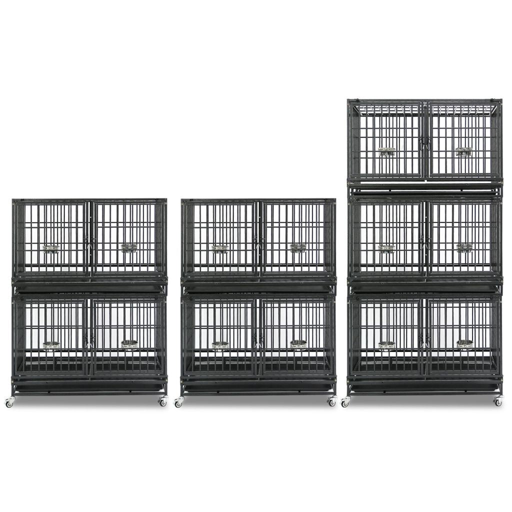 42" Stackable Dog Crate with Divider 43T (Standard Height)
