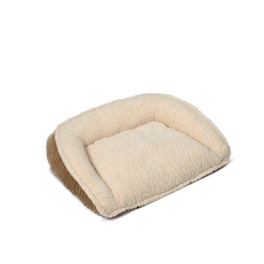 Scout Perfect Bolster Dog Bed - Corduroy with Recycled Fill