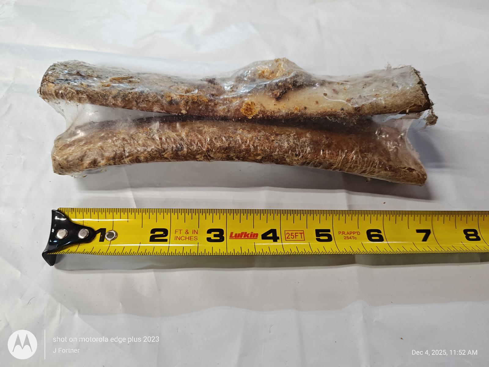 Natural Healthy Beef Buffalo Rib Bones Dog Chews Treats for Dogs 2 Pack