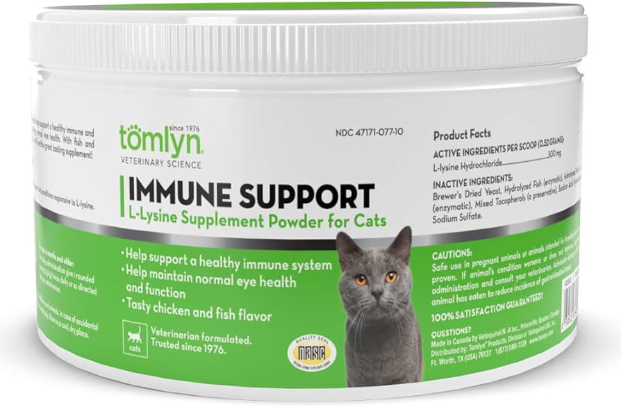 Tomlyn Immune Support L-Lysine Powder for Cats (3.5oz)