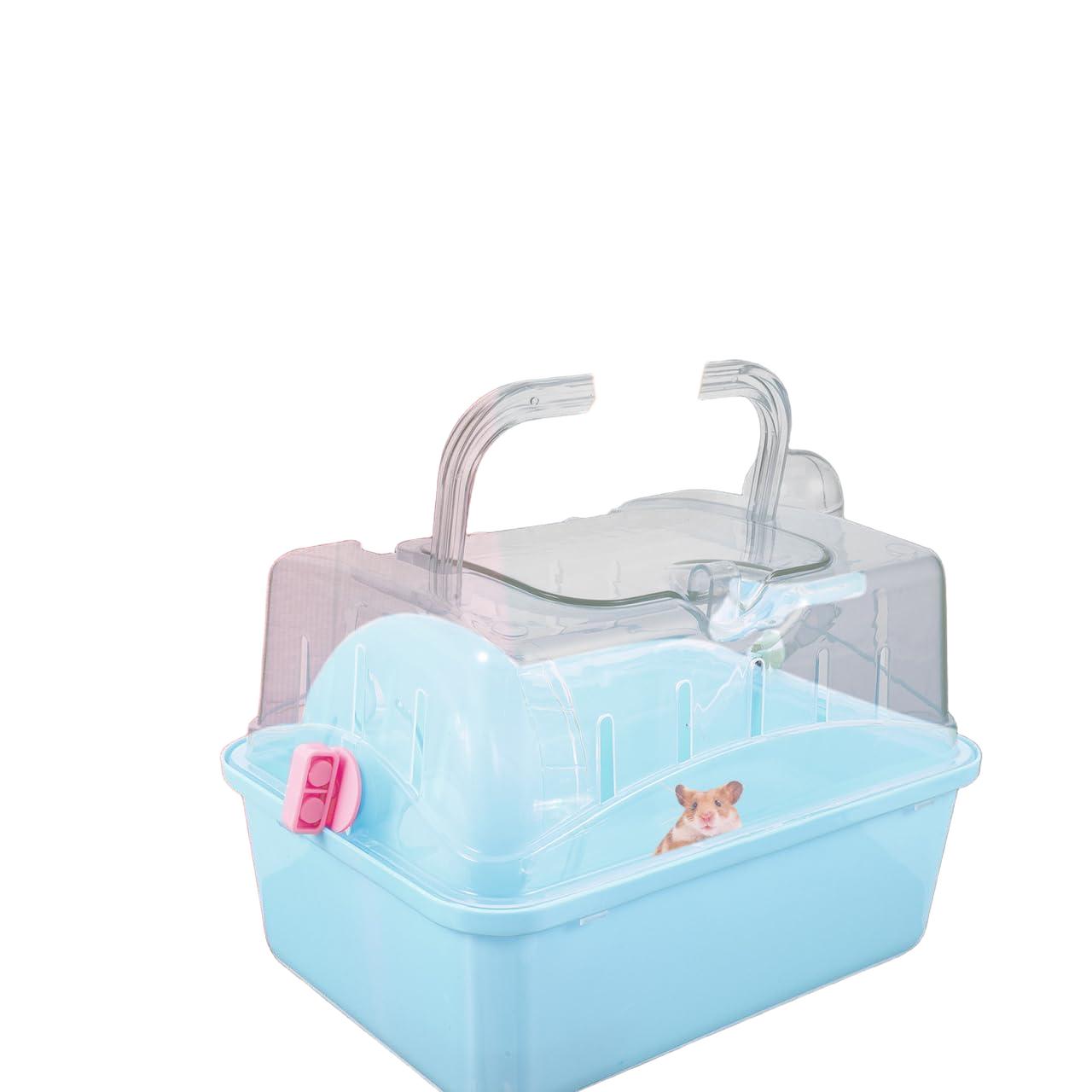 Totority Panoramic Sunroof Hamster Carrier - Sky Blue Plastic