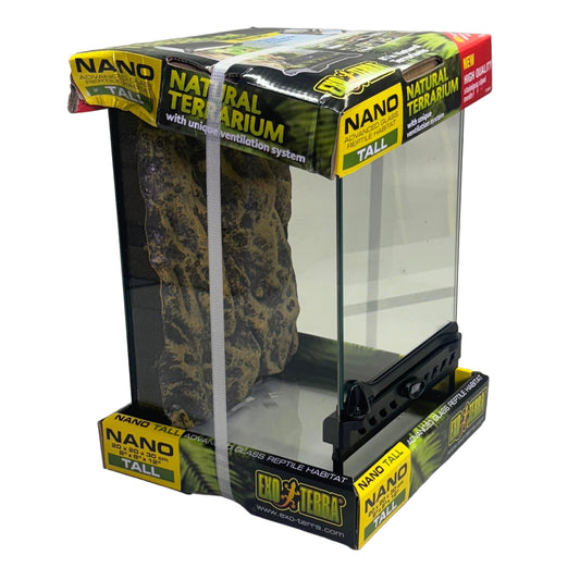 Exo-Terra Natural Terrarium Reptile Habitat - 8" x 8" x 12"