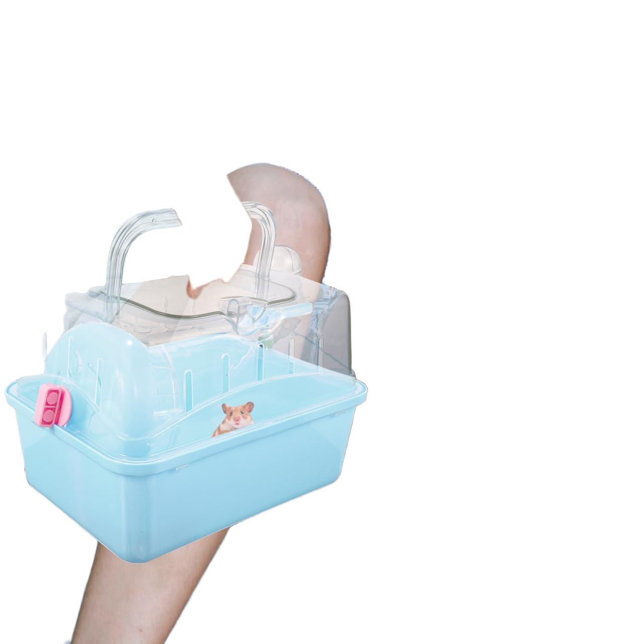 Totority Panoramic Sunroof Hamster Carrier - Sky Blue Plastic
