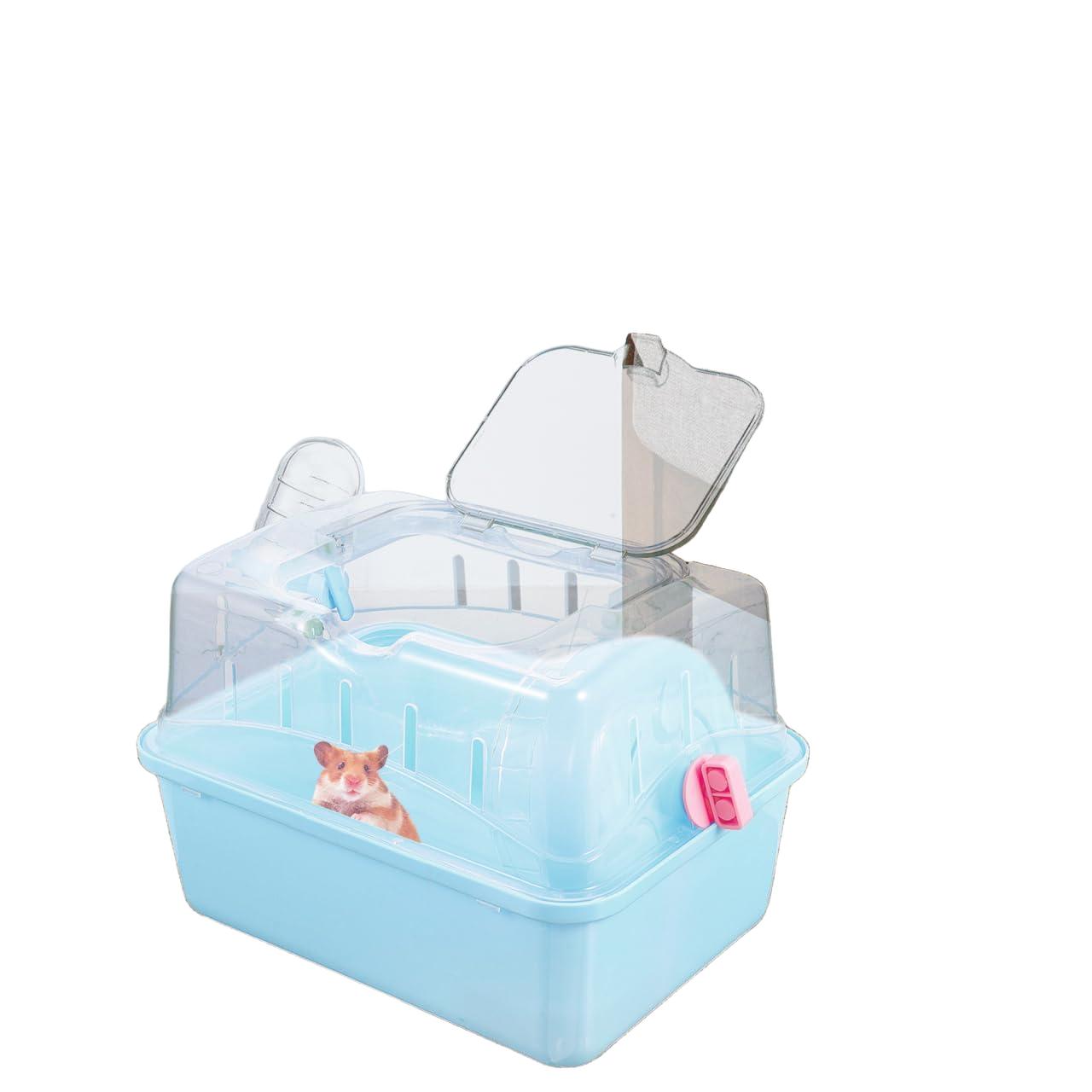 Totority Panoramic Sunroof Hamster Carrier - Sky Blue Plastic