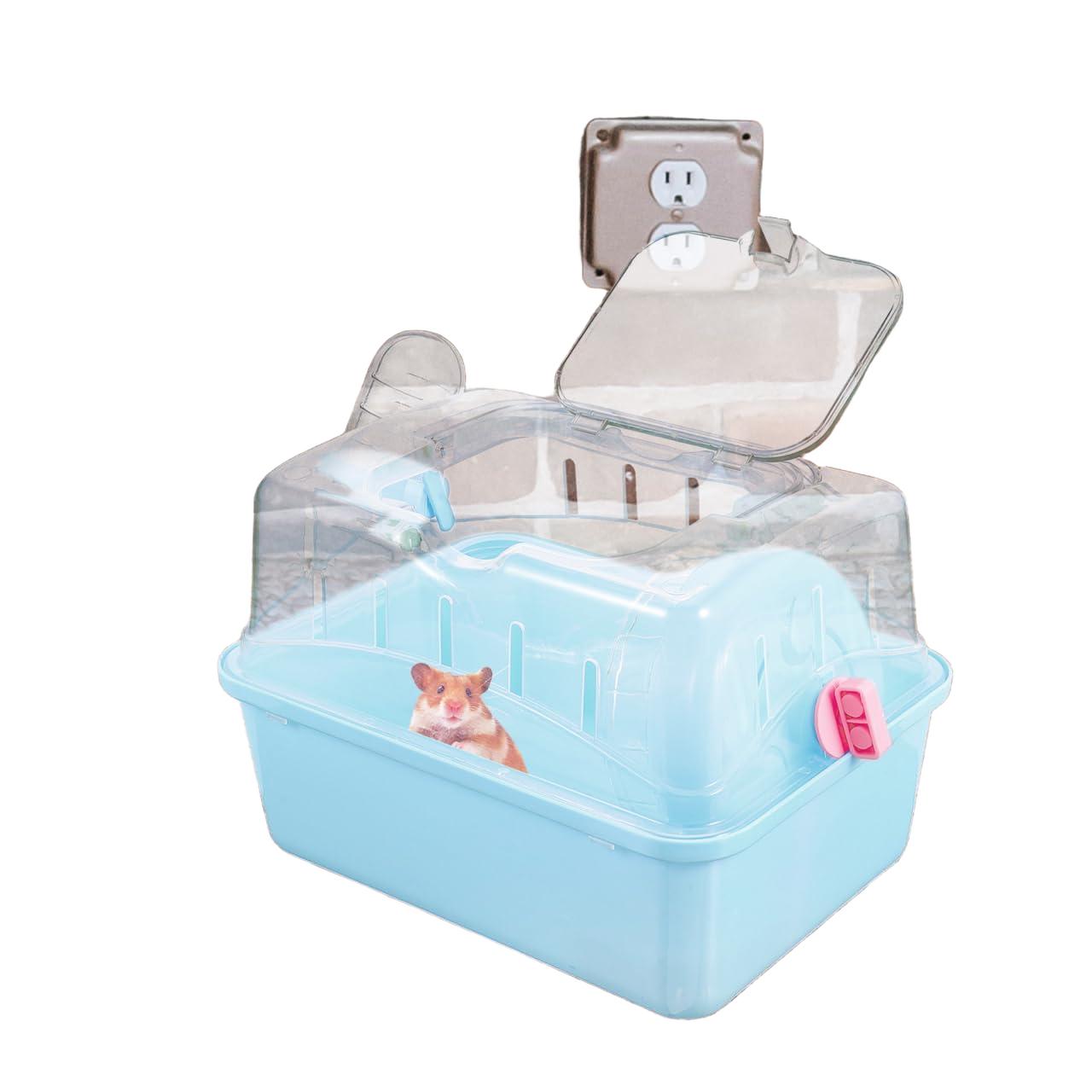 Totority Panoramic Sunroof Hamster Carrier - Sky Blue Plastic