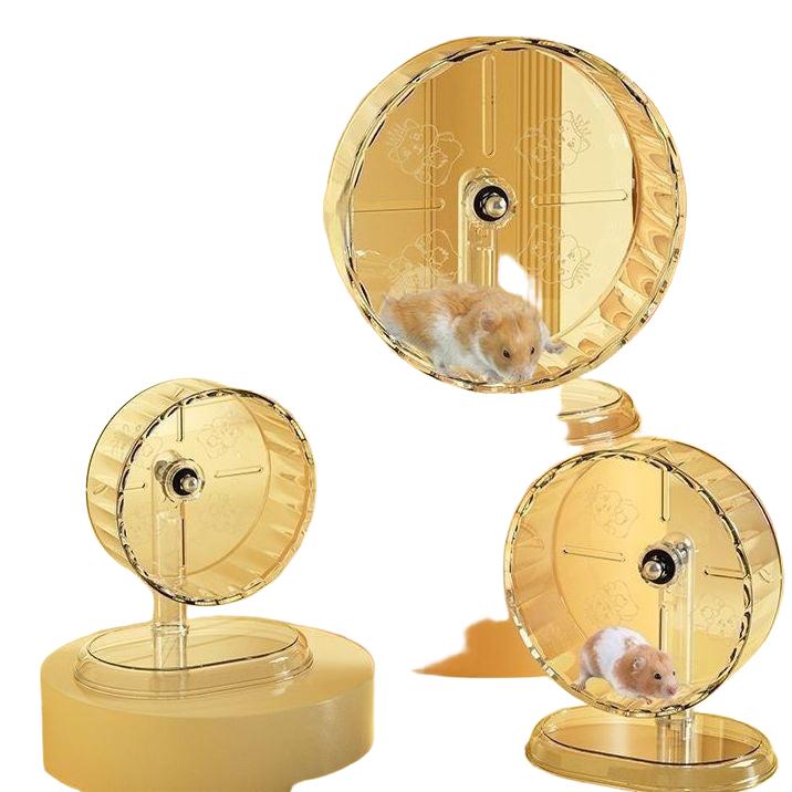 Silent Hamster Exercise Wheel - Transparent Plastic 24cm