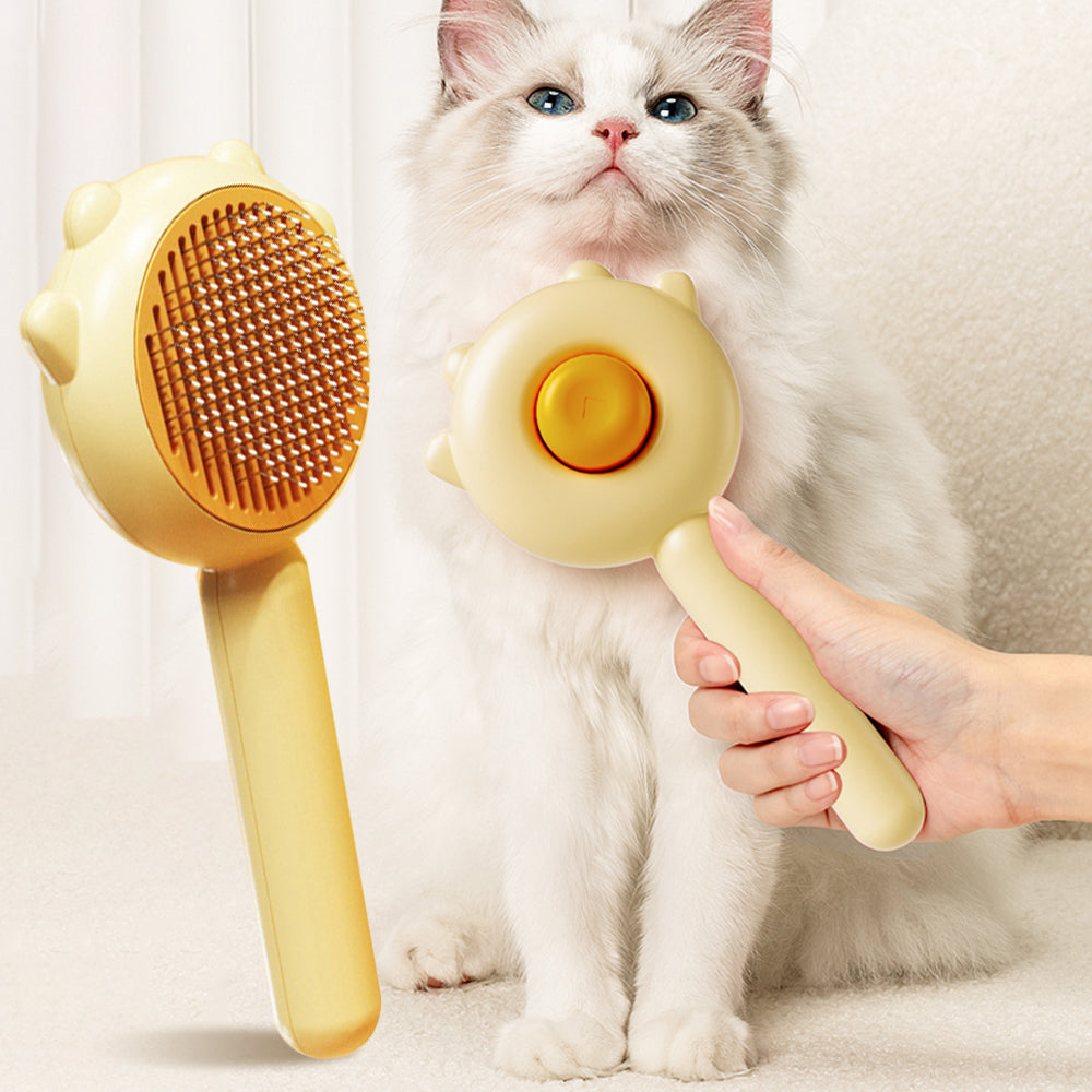 Cat Comb Massager One Tap Fur Punch Out Feature