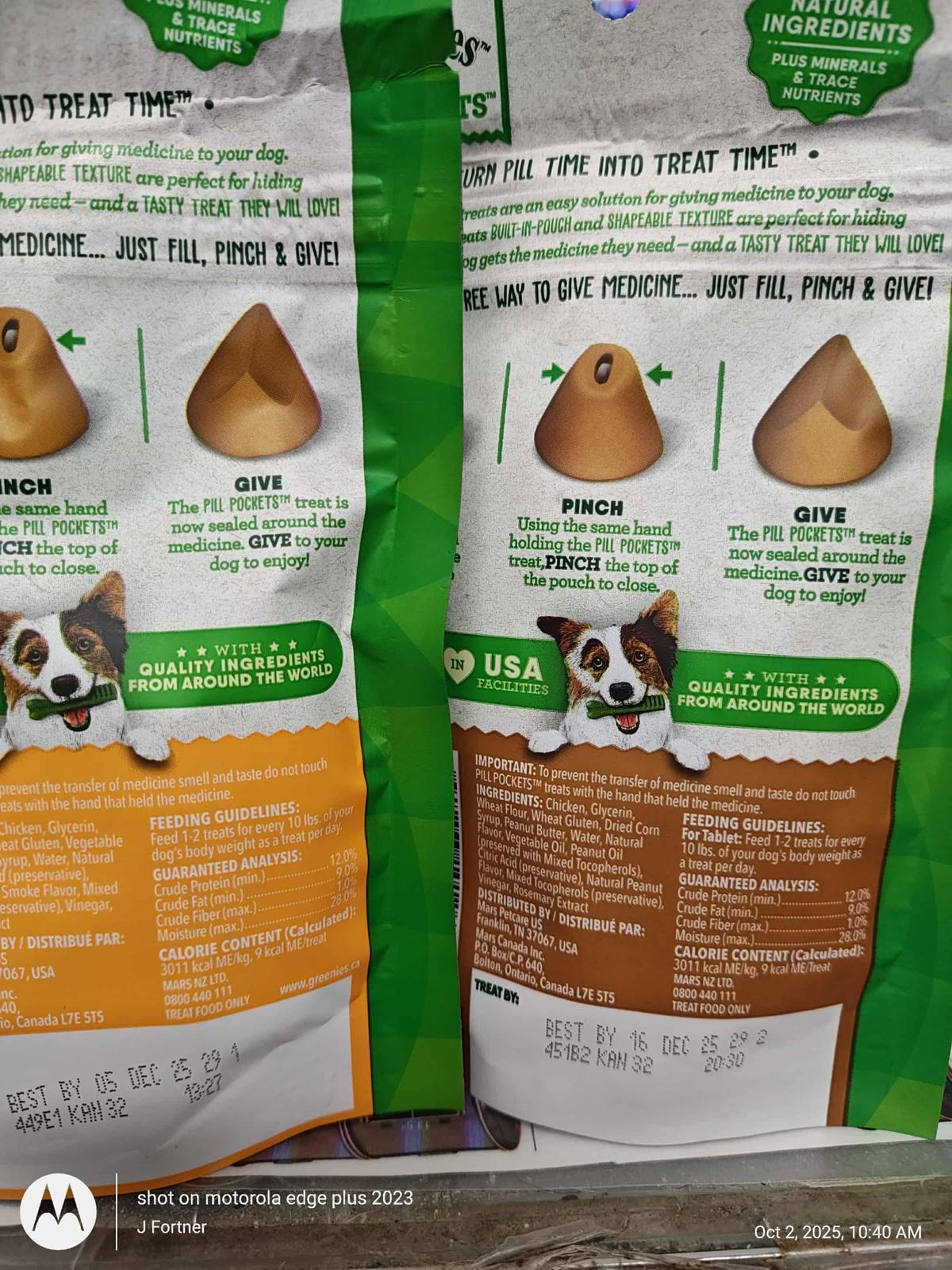Pet Treat- Pockets for Dogs Tablet Size 30 Count  1 Bag