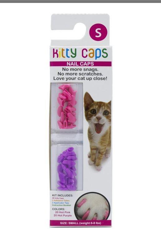 Nail Caps for Cats -Stop scratching kit  Large  2 New Kits
